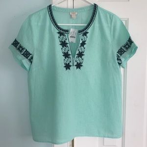 J. Crew Factory Linen Top